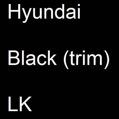 Hyundai, Black (trim), LK.